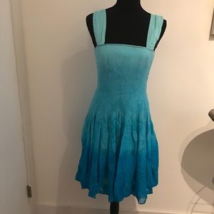 NWT DVF aquamarine ombré dress